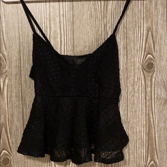 Topshop Tops - Topshop Lace Crop Top